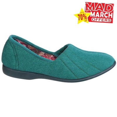GBS Audrey Womens Casual Slip-On Everyday Comfort Lounge Slippers Blue