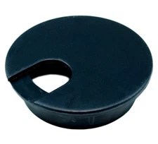 2 1/2inch CUT-HOLE SIZE Black Round Wire Management Grommet with Removable Lid