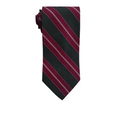 Stafford Men's Tie 100 Imported Italian Silk Green Burgundy Stripe Necktie