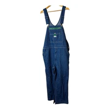 Liberty stonewashed Denim blue bib overalls men’s size 40X28