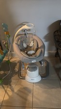 Graco Infant Baby Swing Powered Base w/ Music Toy Bar, Gray and White