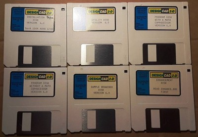 Design CAD 2-D version 6.0 w/ License by American Small Business Computers Inc