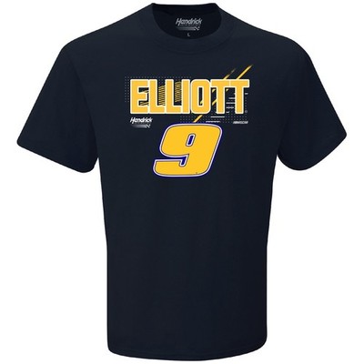 Chase Elliott Name and #9 T-Shirt Navy Blue - Sale