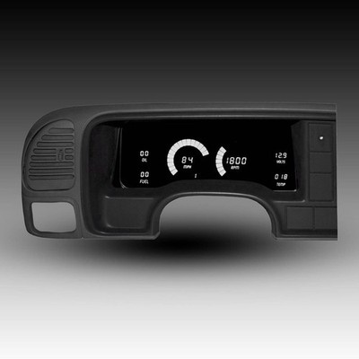 Intellitronix White LED Digital Gauge Cluster Set For 95-99 Chevy Truck