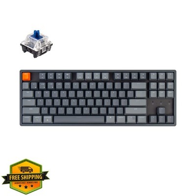 Keychron K8 RGB Hot-swappable Gateron Optical Blue Mechanical Keyboard