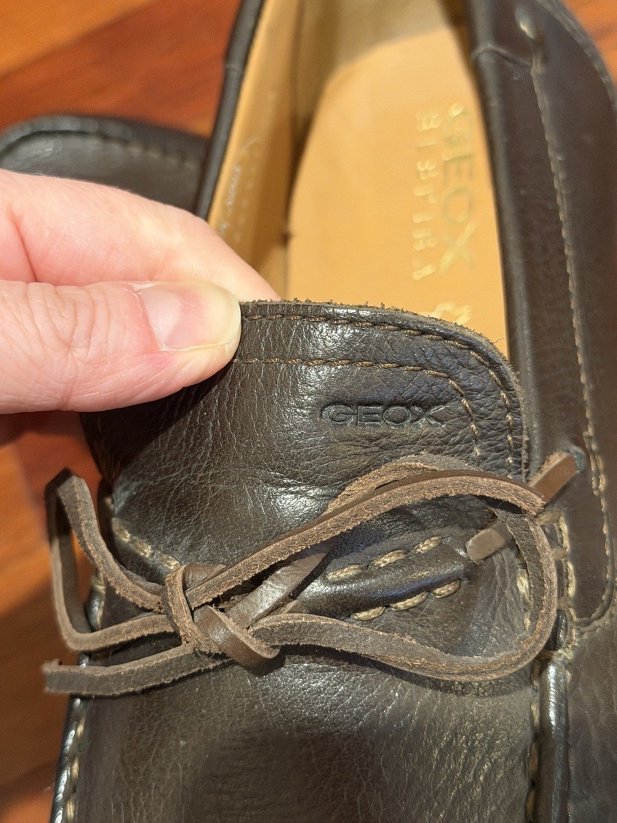 Geox Respira Brown Leather Loafer Shoe Men display picture 2