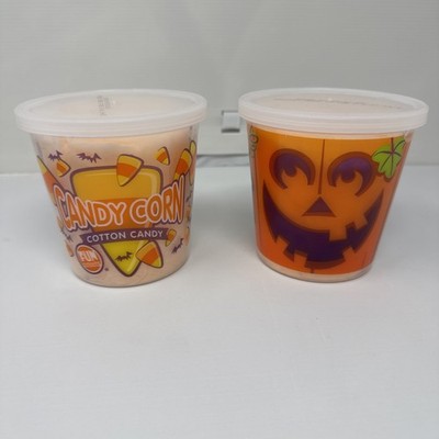 2pc Set 2.25oz per Tub FUN SWEETS Classic & Candy Corn Cotton Candy Halloween