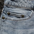 BP. Light Blue Denim Miniskirt Cotton Stretch Pockets Great Condition Size 3 XS — photo 4