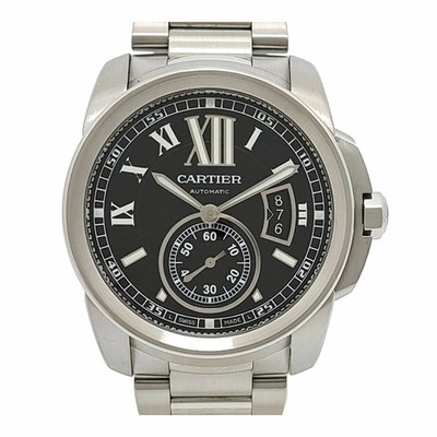 CARTIER Calibre De Cartier Lm W7100016 schwarz Herrenuhr gebraucht #11020