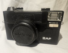  CLEAN Minolta Hi-Matic AF Point  Shoot 35mm Film Camera - NO FLASH