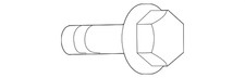 Genuine Nissan Lower Control Arm Front Bolt 54459-EN00D
