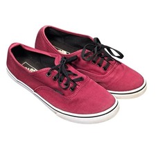 Vans Authentic Lo Pro Canvas Sneakers Men's Size 6 Women's 7.5 Burgundy Maroon