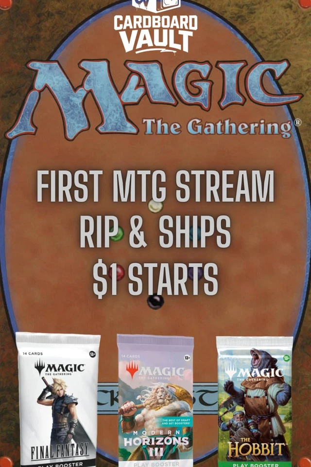 First MTG stream!! | Fresh MTG cards | Rip & Ships | $1 starts