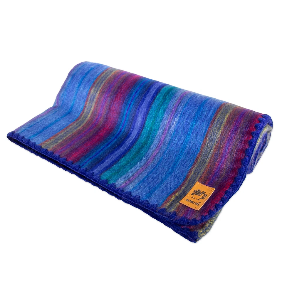 Twin Size Alpaca Blanket | Baby Alpaca Throw Blanket | Alpaca Wool Blanket - Image 3 of 4