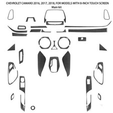 34pcs Carbon Fiber Full Interior Kit Cover Trim For Chevrolet Camaro 2016-2022 34pcs Carbon Fiber Full Interior Kit Cover Trim For Chevrolet Camaro 2016-2022