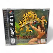 1999 Disney's Tarzan PlayStation 1 PS1 Video Game CD Black Label Complete Sealed