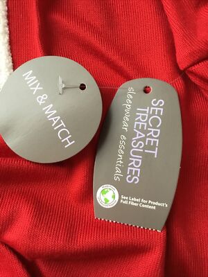 SECRET TREASURES SUPER SOFT KNIT Red Embroidered Long Sleeve