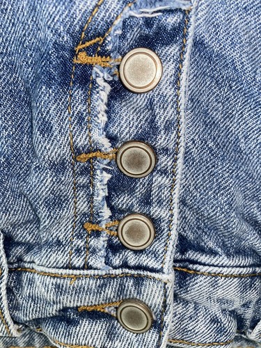 Chelsea & Violets Girls Distressed Frayed Denim Shorts Size 10 - Picture 7 of 10