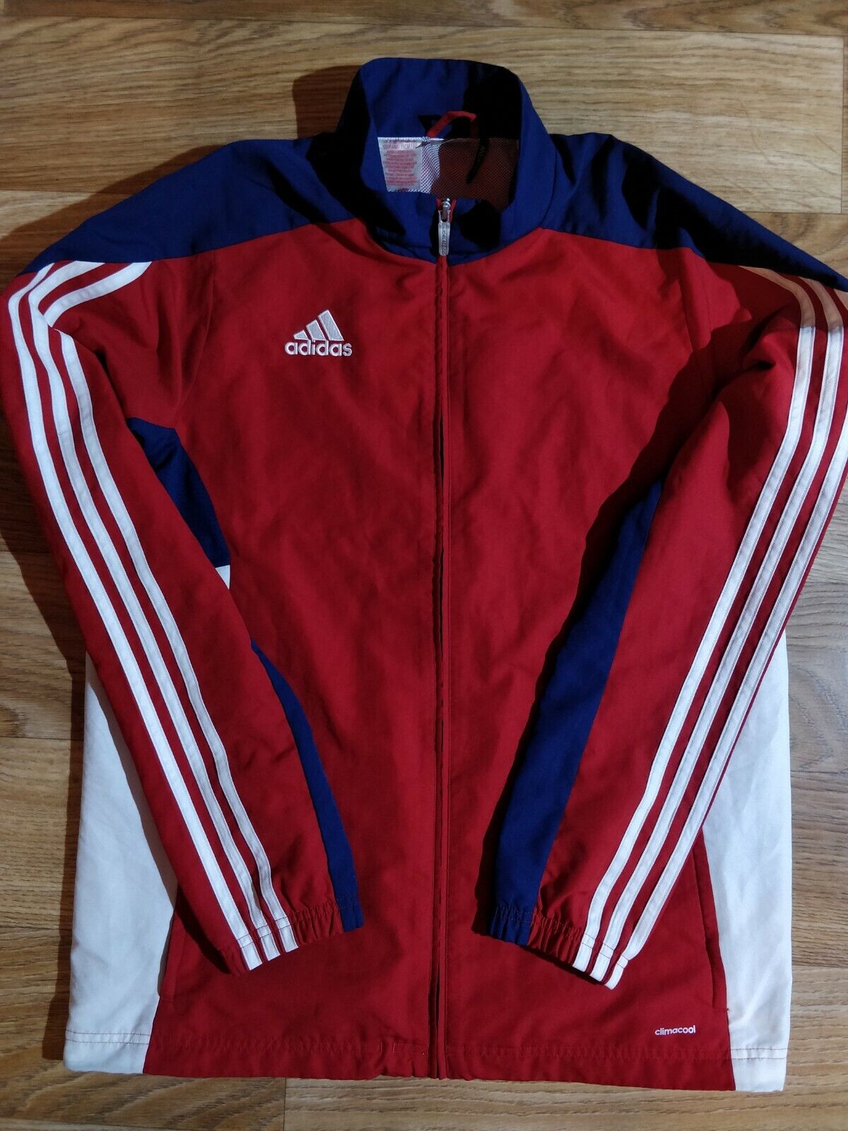 Mens Tracksuit Jacket Gymnastik Navy Red Climacool | eBay