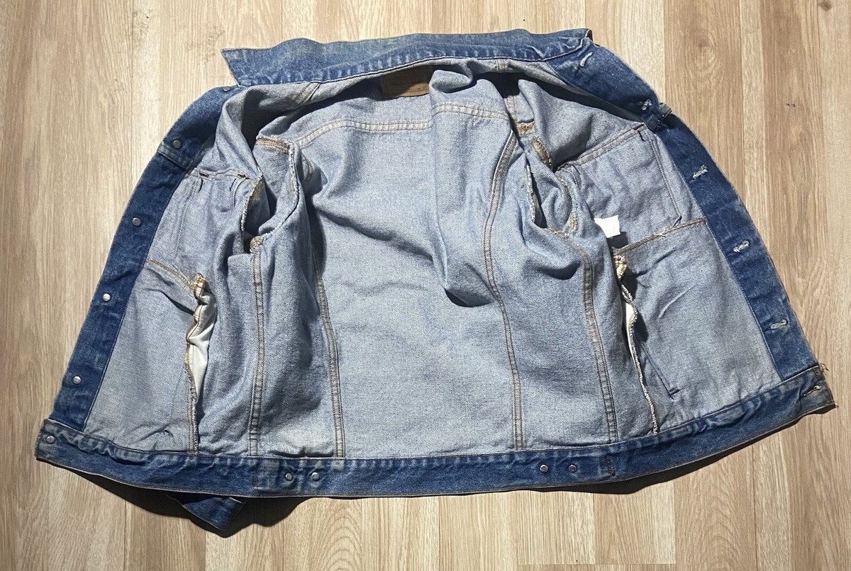 Vintage Levis Jacket Mens 40R Denim Trucker 70506-0214 USA Coat | eBay