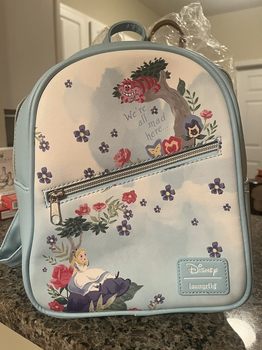 Loungefly Disney Backpack Alice in Wonderland Watercolor Garden Mini Bag Loungefly Disney Alice In Wonderland Garden Fall Mini  main image 4