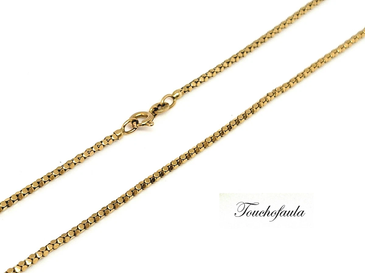 14K Solid Yellow Gold Popcorn Chain 4.2 grams 16 