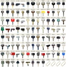 100 Heavy Construction Equipment Ignition Keys Set FOR CAT Case Deere Kubota JCB