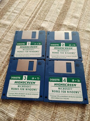 Microsoft Works For Windows Installation Disketten 1992