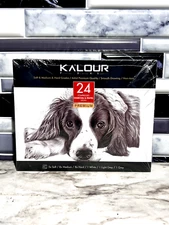 KALOUR - 24 Compressed Charcoal & Pastel Premium Sticks - New Sealed Box