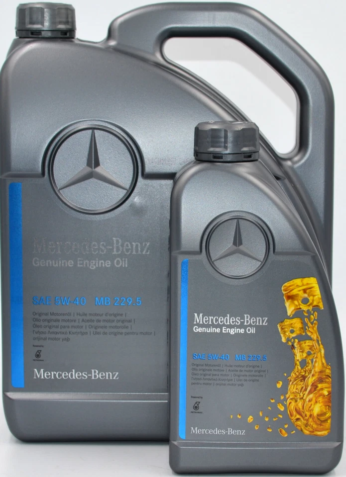 5+1=6 Liter ORIGINAL MERCEDES BENZ 5W40 MOTORÖL MB 229.5 Synthetic 5W-40