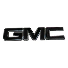 Front Grille Emblem BLACK-SILVER Logo Badge for 1999-2007 GMC Sierra 1500 2500