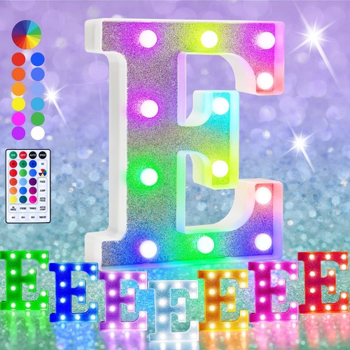 Colorful Light Up Letters Led Letter Lights Marquee Letter Signs Battery Powered - Picture 7 of 7