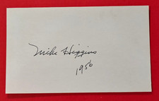 MIKE PINKY HIGGINS 1930 A'S ATHLETICS DEBUT SIGNED AUTOGRAPHED 3x5 INDEX CARD