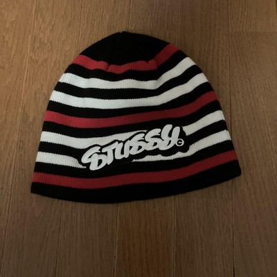 Vhtf 00S Vintage Stussy Knit Hat Silver Tag Y2K Stussy JPN LImited 