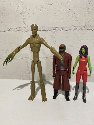 2016 Hasbro Marvel Legends Guardians of the Galaxy lot of 3 figures loose