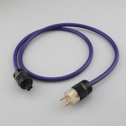 Preffair Reference US EU Schuko HIFI Audio Power Cord Cable & Figure 8 IEC C7  - Afbeelding 1 van 7