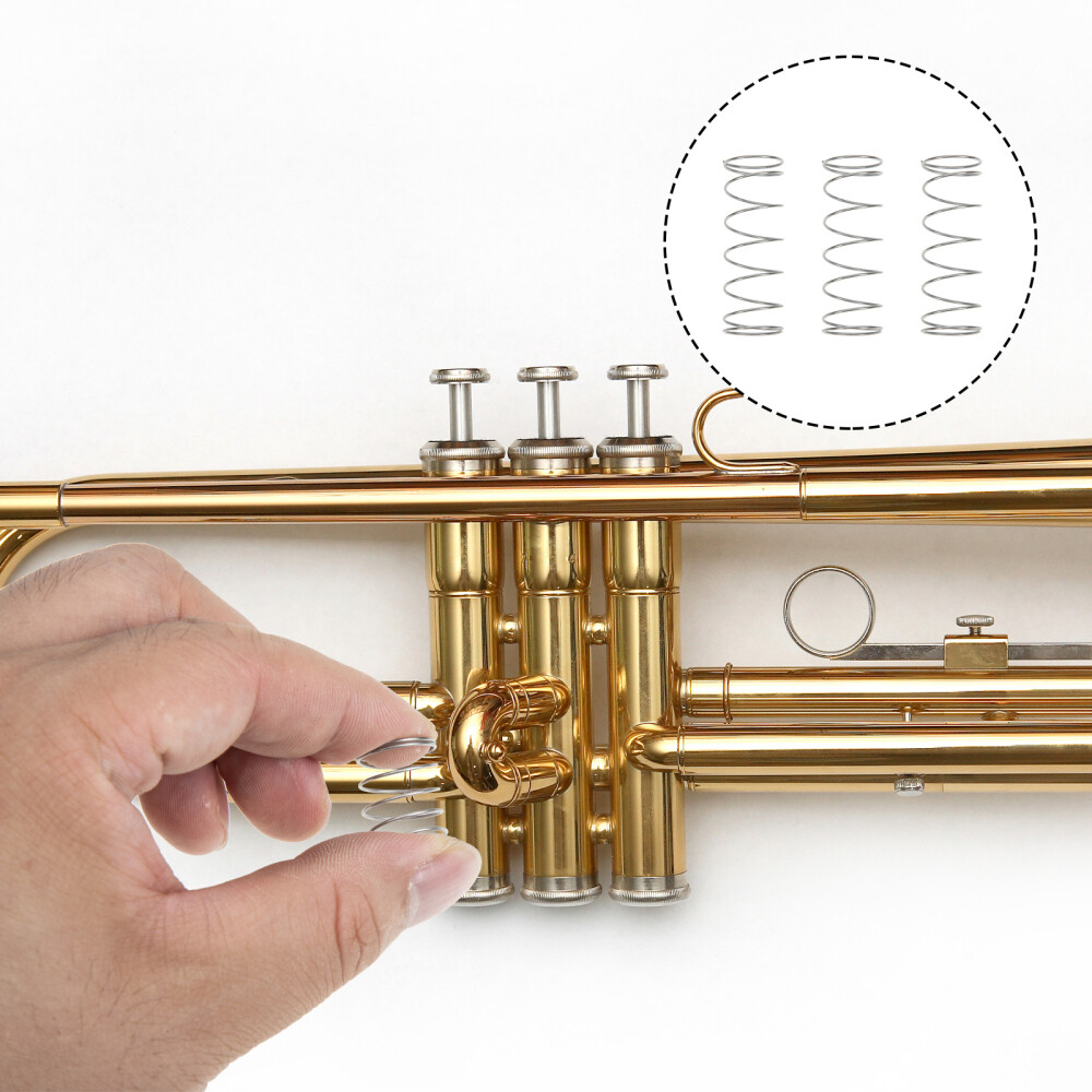 3pcs Trumpet Valve Spring Repair Kit Silver Instrument Accessories eBay