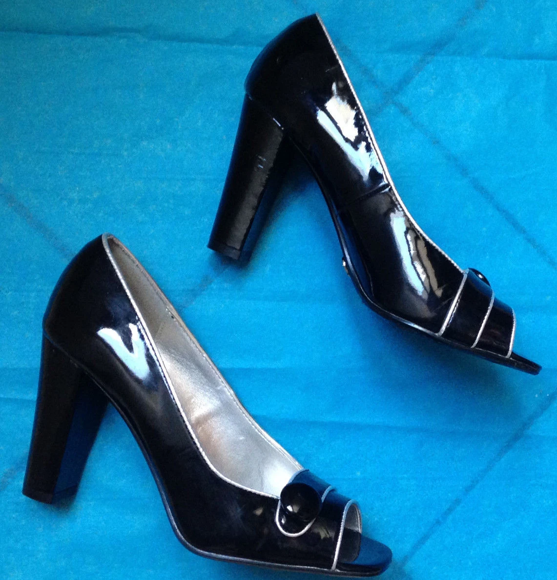 Escarpin noir et hot sale argent