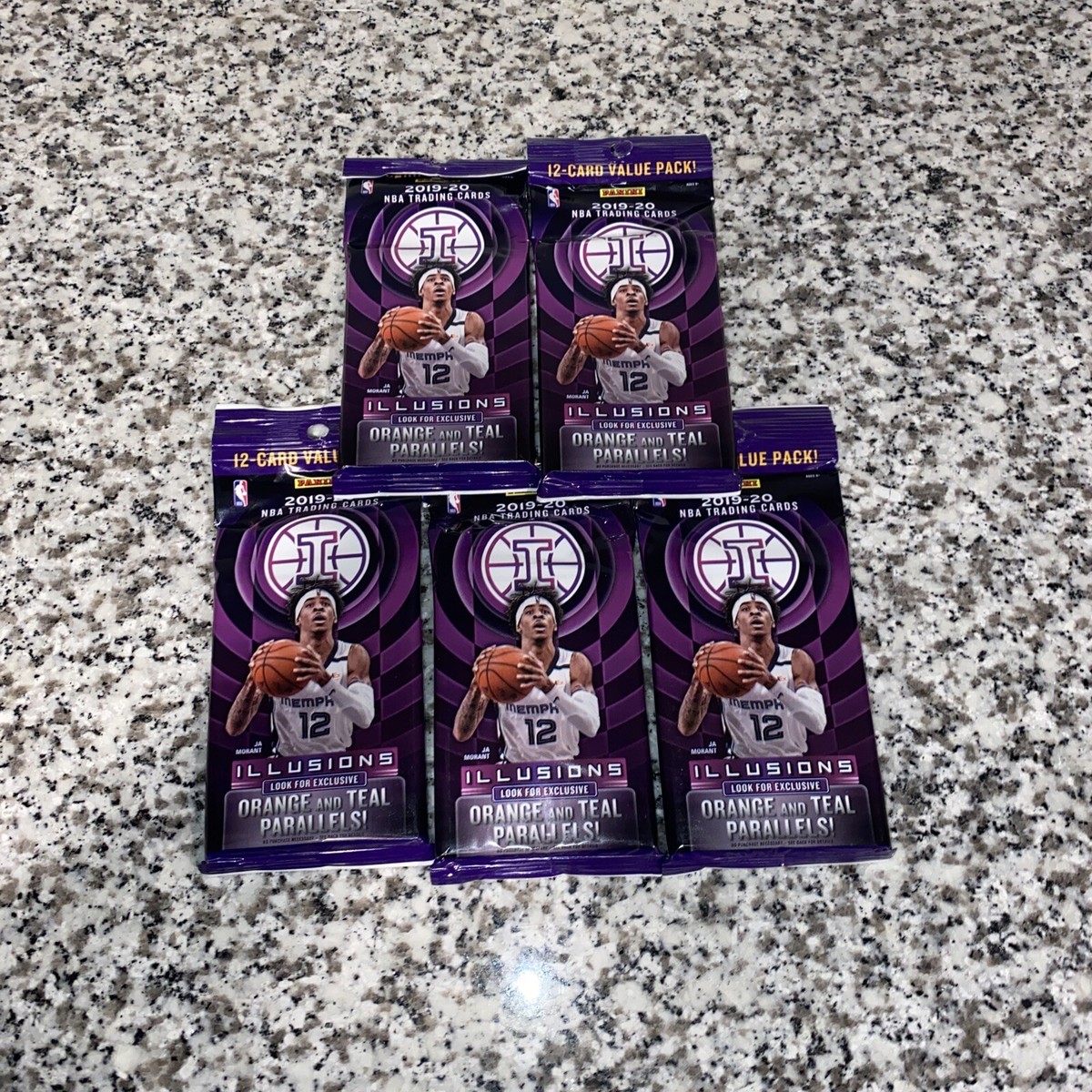 2019-2020 Panini Illusions Basketball NBA Fat Pack / Cello