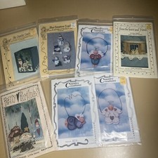 Lot Of 7 Christmas Wood Tole Painting Patterns