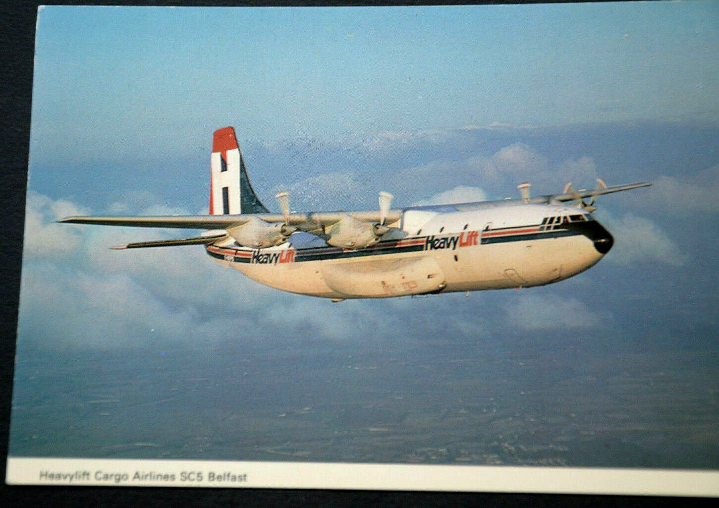 45692 AK Flugzeug Flughafen Heavylift Cargo Airlines SC 5 Belfast G-PEPS