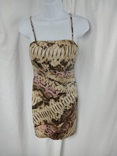 Kimcine Curve Spaghetti Strap Mini Bodycon Dress Multicolor Womens Size M