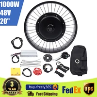 20in 48V 1000W E-Bike Electric Bicycle Motor Conversion Kit Fat Tire Front Wheel