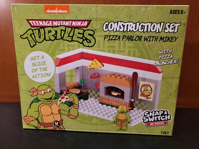 NEW! TEENAGE MUTANT NINJA TURTLES PIZZA Snap Switch Construction Set 80 pcs 