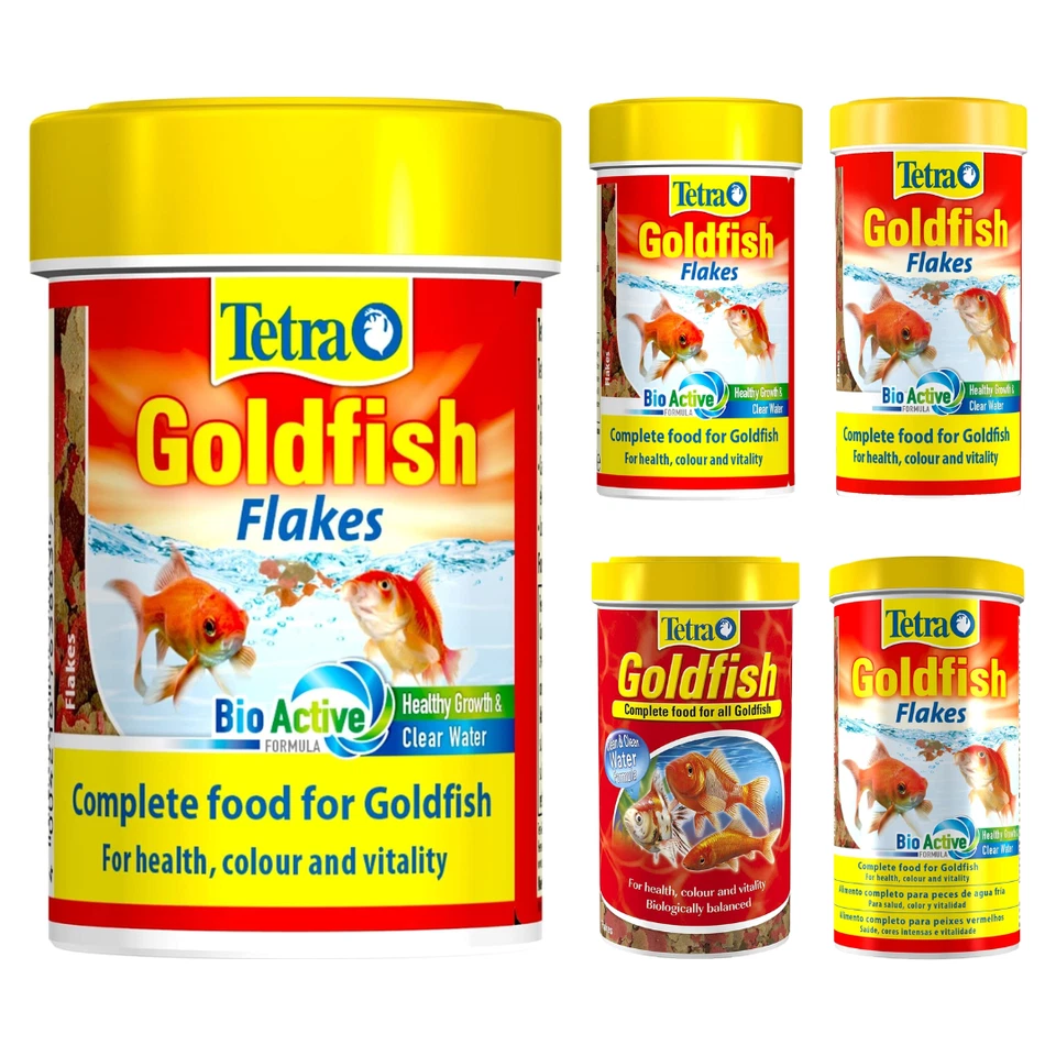 TÉTRA Tetra Goldfish Flakes Flake Fish Food For All Goldfish Immune Support 85-500ml