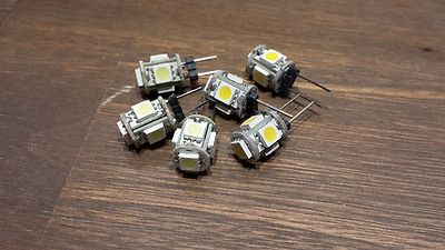 G4 Led 12 V 2 W 10x G4 LED Birnen 5W, 12V, Kaltweiß – Stiftsockel Leuchtmittel, Transparent, COB-Technik Led Lampe G4 12 V