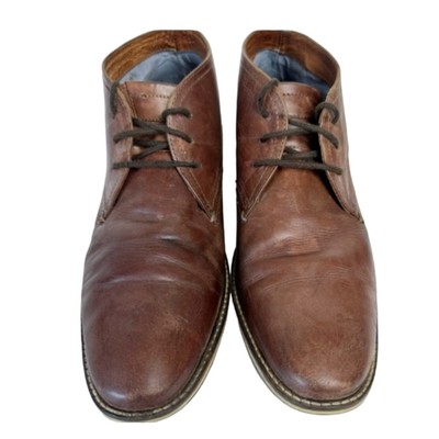 Alfani Jason Brown Leather Chukka Boots Sz 10 Business Everyday Corporate Alfani | Shoes | Alfani Jason Brown Leather Chukka Boots Sz  main image 2