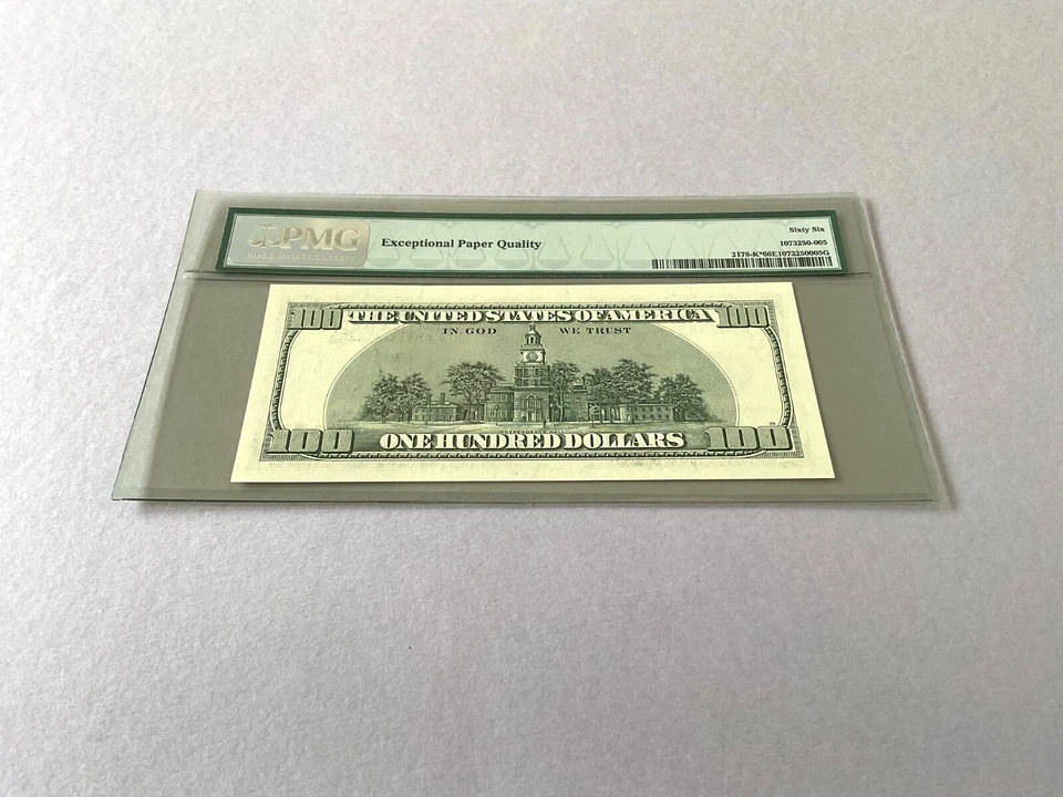 U.S. $100 FR 2178-K* 'Star Note' 2003 Fed Reserve Note Dallas PMG 66 EPQ - Image 4 of 4