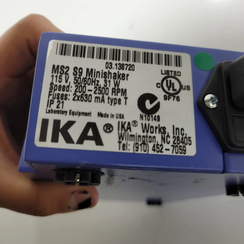 Minishaker Ika Works MS2 S9 115V 200-2500 RPM VELOCIDAD Foto 4 de 4