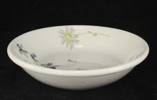 5¼" O.P. Co. Syracuse Burlington Route Railroad Fruit Bowl - Violets & Daisies